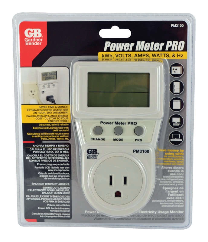 Gardner Bender Power Meter Pro Energy Consumption Monitor
