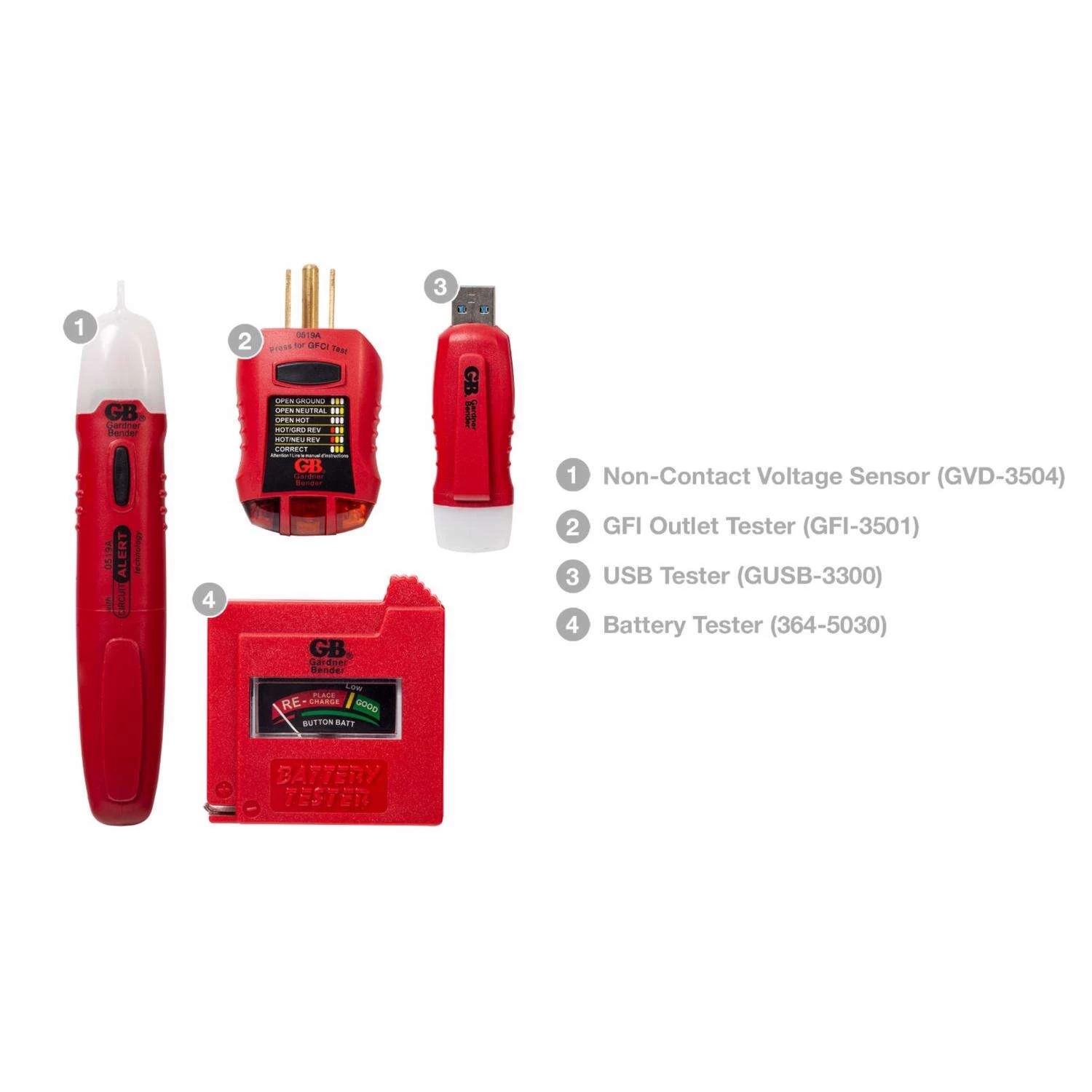 Gardner Bender Electrical Tester Kit 4 Pk - Image 3