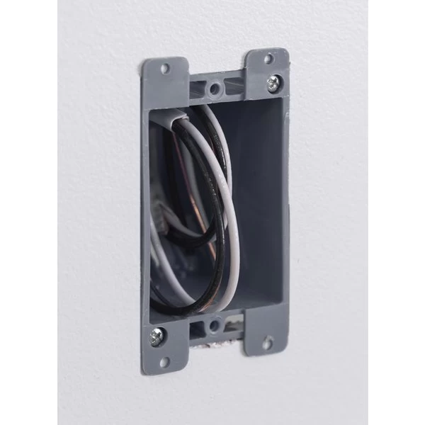 Old Work 14 Cu In Rectangle PVC 1 Gang Electrical Box Gray - Image 2