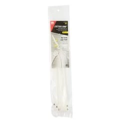 11 In. L Clear Self-Cutting Cable Tie 20 Pk