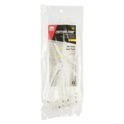 8 In. L Clear Self-Cutting Cable Tie 50 Pk
