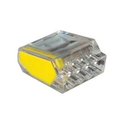 PushGard 22-12 Ga. Copper Wire Wire Connector Yellow 100 Pk