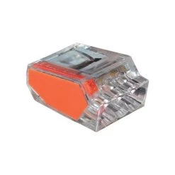 PushGard 22-12 Ga. Copper Wire Wire Connector Orange 100 Pk