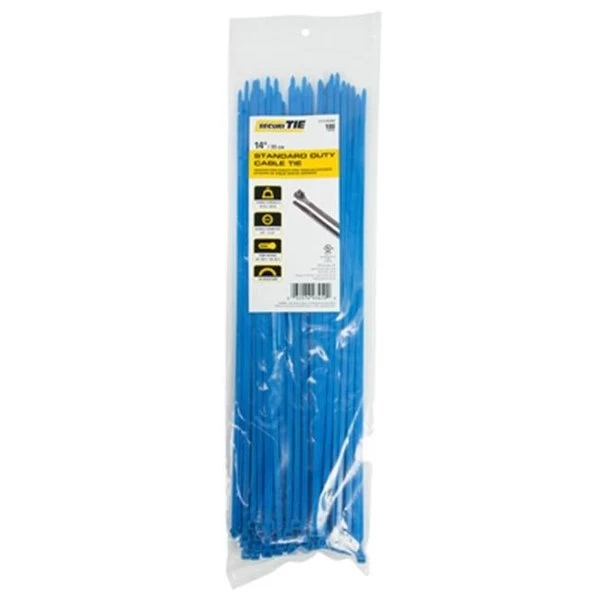 Gardner Bender 220988 14 In. Standard Cable Tie; Blue - Pack Of 100
