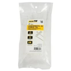 Gardner Bender 221032 4 In. Horizontal ID Cable Tie; Natural - 100 Per Pack