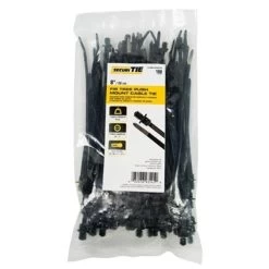 Gardner Bender 221036 8 In. Fir Tree Push Mount Cable Tie; Black - 100 Per Pack
