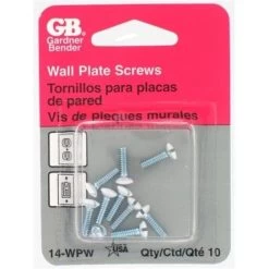 Gardner Bender White Wallplate Screws 14-WPW