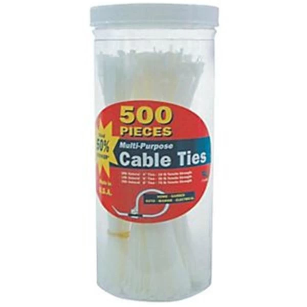 50098N Multi-Purpose Cable Tie Assortment, 500 Piece