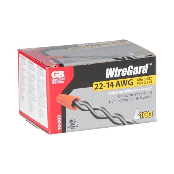 WireGard 3 Wire Connector, 22 To 14 AWG Wire, Steel Contact, Polypropylene Housing Material, Orange - Image 5