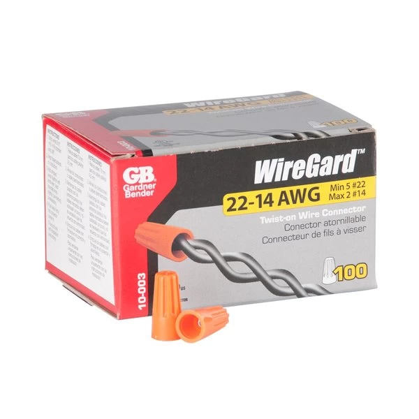 WireGard 3 Wire Connector, 22 To 14 AWG Wire, Steel Contact, Polypropylene Housing Material, Orange - Image 7