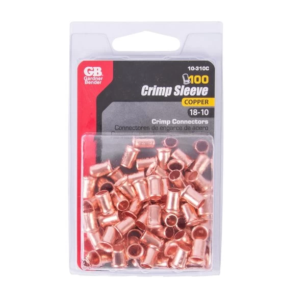 Copper Crimp Connector, 18 To 10 AWG Wire, Copper Contact - Image 3