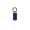 Ring Terminal, 600 V, 16 To 14 AWG Wire, 4 To 6 Stud, Vinyl Insulation, Copper Contact, Blue