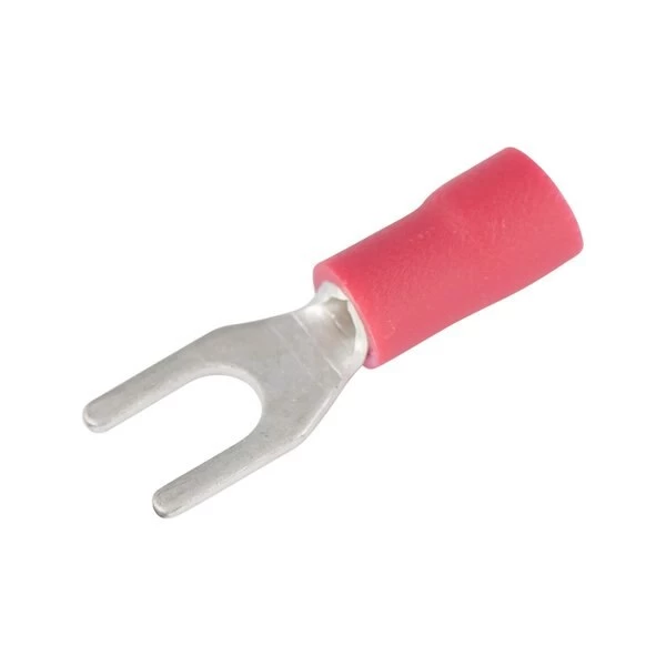Spade Terminal, 600 V, 22 To 18 AWG Wire, 8 To 10 Stud, Vinyl Insulation, Red - Image 4