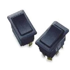 GSW Rocker Switch, 1020 A, 125250 V, SPST, 083 X 145 In Panel Cutout, Nylon Housing Material