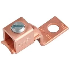 GSLU35 Mechanical Lug, 600 V, 14 To 10 AWG Wire, 38 In Stud, Copper Contact