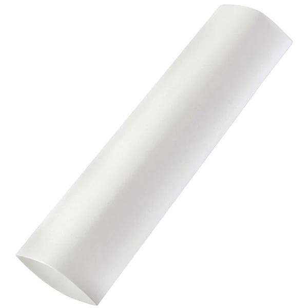 Heat Shrink Tubing, 12 In Dia, 4 In L, Polyolefin, White