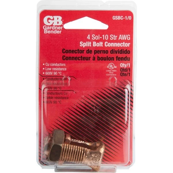 Split Bolt Connector, 10 AWG Wire, Copper - Image 5