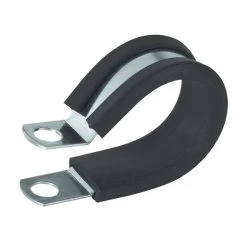 Cable Clamp, 34 In Max Bundle Dia, RubberSteel, Black
