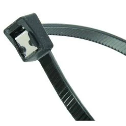 Cable Tie, Self Cutting, 8", 50 Lb., Bk, PK50