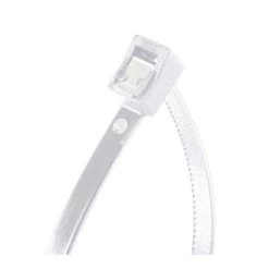 Cable Tie, Self Cuting, 8", 50 Lb., Nat, PK50