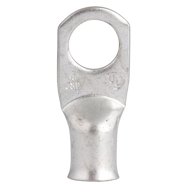 Heavyduty Plated Lug, 3/8" Stud 4 AWG, PK2