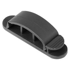 Cord/Cable Clips, Adhesive, 3 Hole, PK2