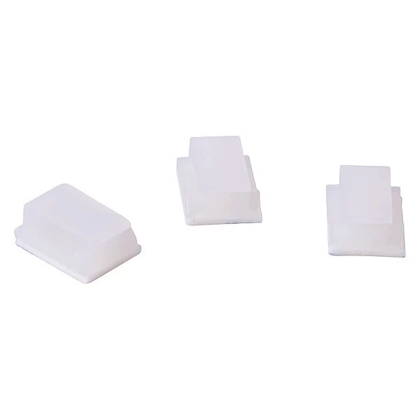 Plastic Bell Wire Clips, Stick-On, PK10