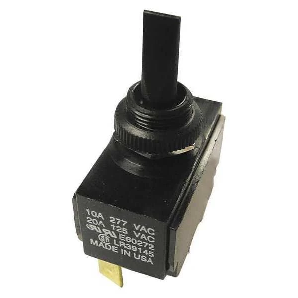 Toggle Switch, Plastic, SPDT, 20A, 125VAC