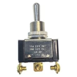Toggle Switch, SPDT, 20A, 125VAC, On/Off/On