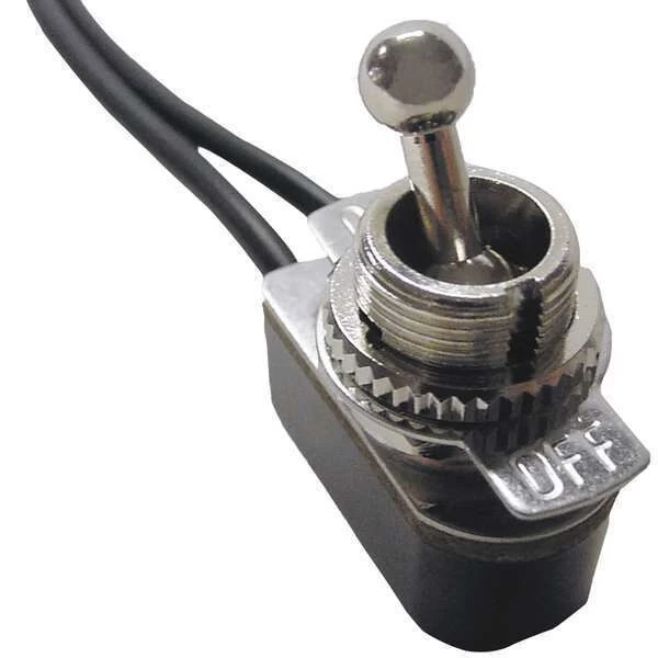 Toggle Switch, SPST, 6A, 125VAC, On/Off