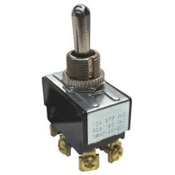 Toggle Switch, DPDT, On/Off/On, 1-1/2 Hp @ 125 To 250V AC