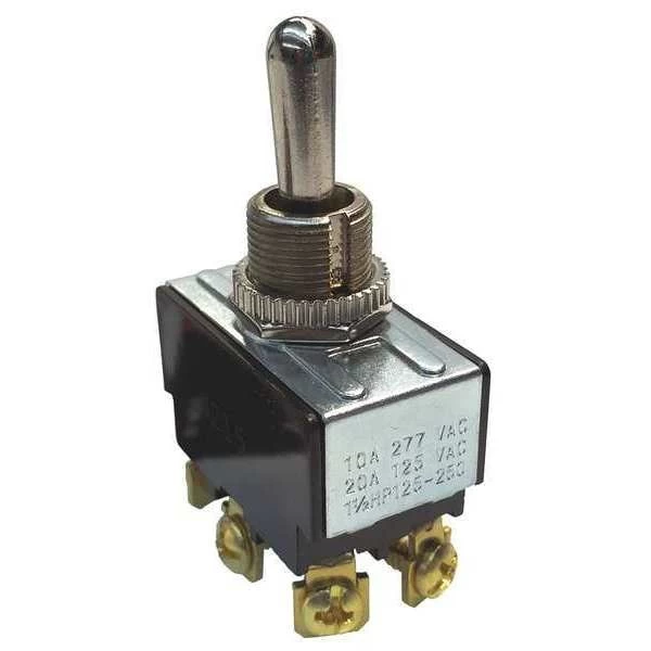 Toggle Switch, DPDT, On/Off/On, 1-1/2 Hp @ 125 To 250V AC