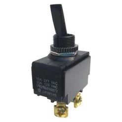 Toggle Switch, SPST, Off/On, 3/4 Hp @ 125 To 250V AC
