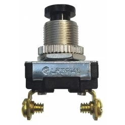 Switch, Push On/Off, SPST, 6A, 120VAC