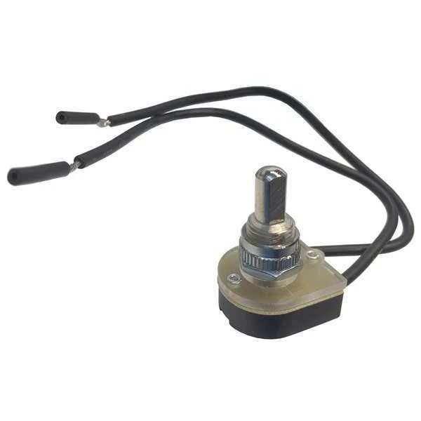 Switch, Nickel, Push On/Off, SPST, 6A, 125VAC