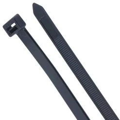 18" L Heavy Duty Cable Tie Black PK 50
