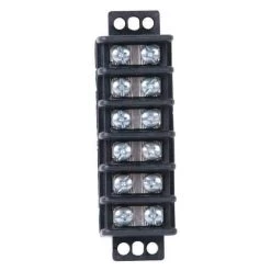 Terminal Block, 6-Circuit, 30A, 600V